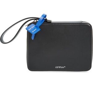🚨SOLD🚨Off-White Zip Tie Leather Tech Case Black